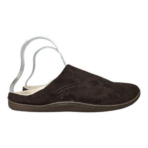 Silver One Brown Slippers Size Large